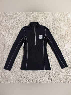 Women’s Small Dark Grey Goode Rider Long Sleeve Horseback Riding Shirt. Good Con